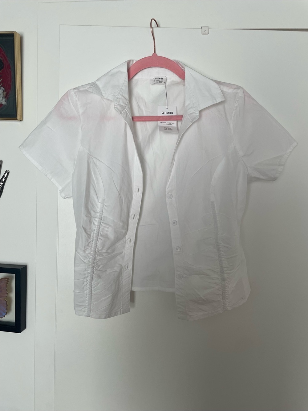 Cotton On White Button Down Blouse